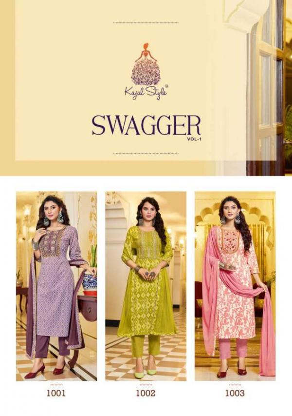 Swagger 1 Designer Wear Cotton Designer Kurti Pant With Dupatta Collection